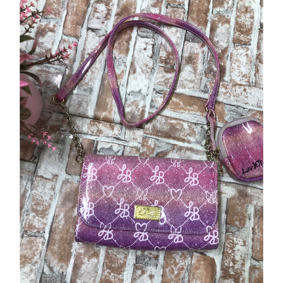 Luv Betsey Johnson Purple Jelly Urban Outfitters Exclusive Crossbody Shoulder - Picture 1 of 7